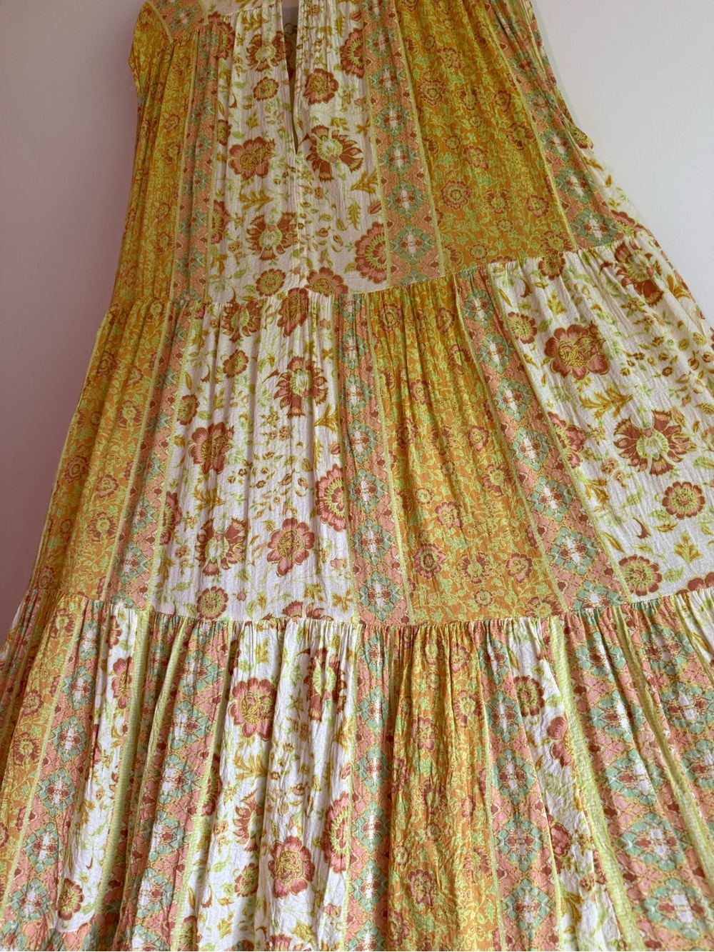 Free People Yellow Floral Midi Dress - Picture 5 of 7